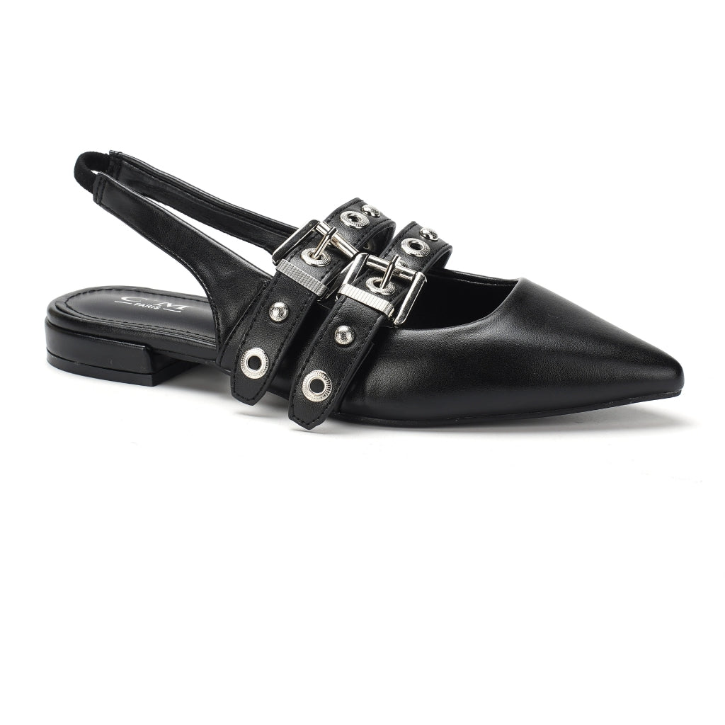 Nadja dame slingback ballerina 77-638 - Black Nadja dame slingback ballerina 77-638 - Black