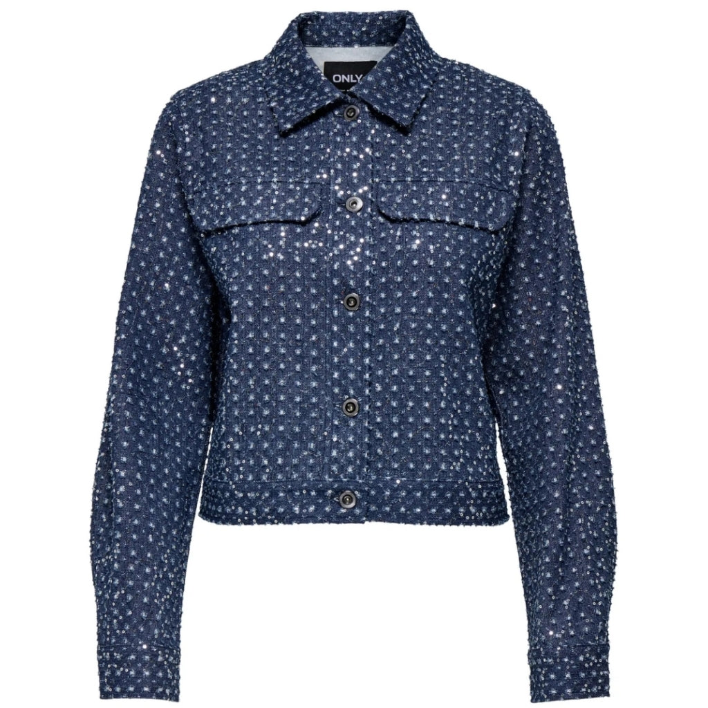 ONLY DAME JAKKE ONLEVITA - Dark Blue Denim