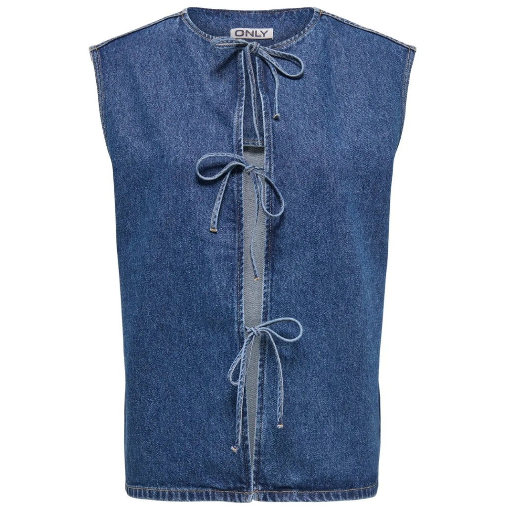 ONLY DAME VEST ONLDORSE - Medium blue denim ONLY DAME VEST ONLDORSE - Medium blue denim