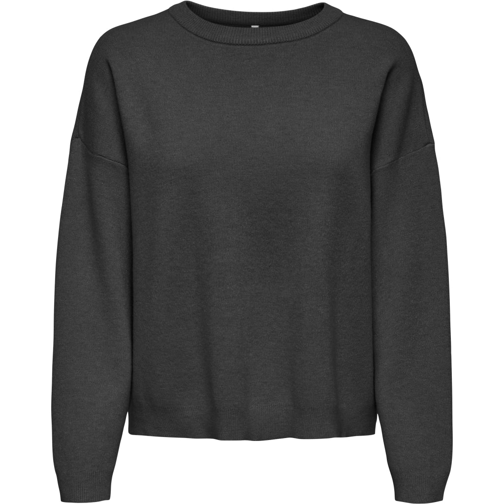 ONLY Dame Pullover ONLIbi - Dark grey melange