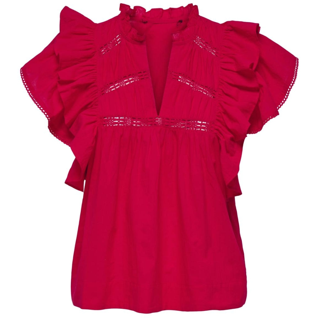 ONLY dame bluse ONLSUNNY - High risk red