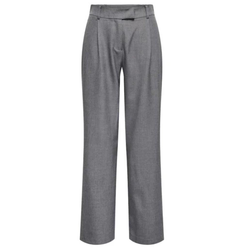 ONLY dame bukser ONLLINDA - Medium grey melange
