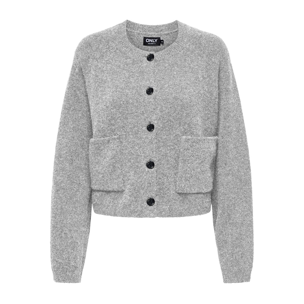 ONLY dame cardigan ONLPIEMONTE - Light Grey Melange