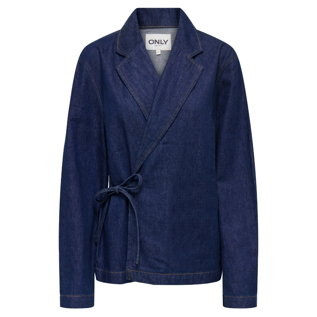 ONLY dame jakke ONLELLIS - Dark Blue Denim ONLY dame jakke ONLELLIS - Dark Blue Denim