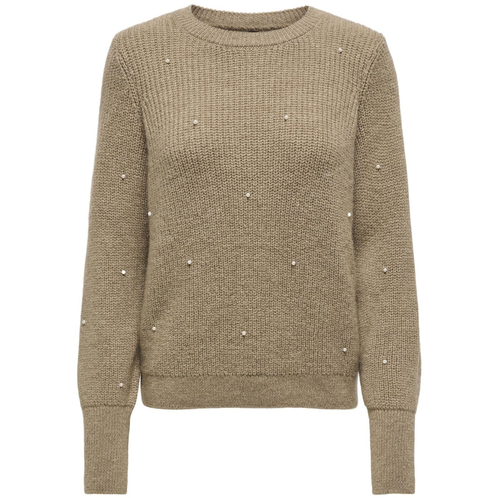 ONLY dame strik ONLCAROLIA - Weathered Teak Melange/White Pearl