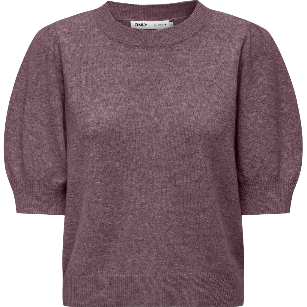 ONLY dame strik ONLRICA - Rose Brown Melange