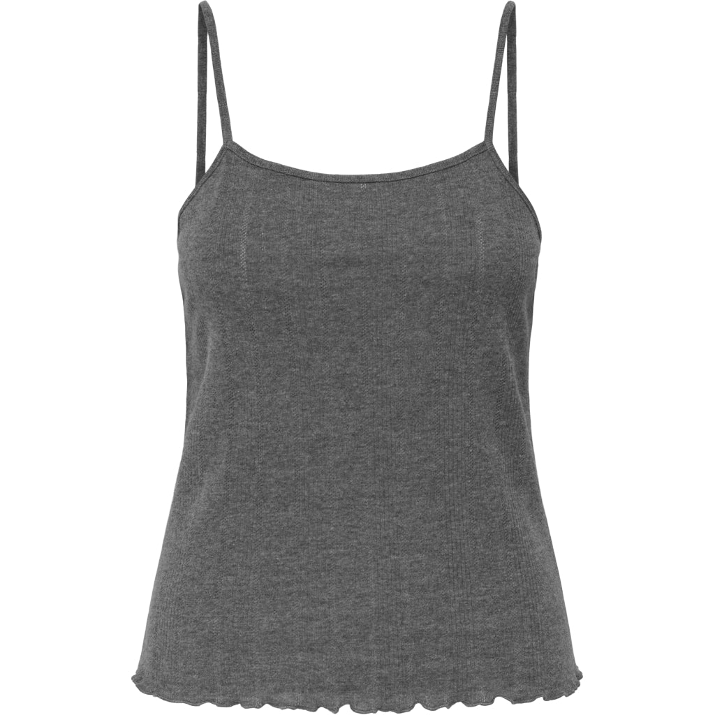 ONLY dame top ONLTENNA - Dark grey melange