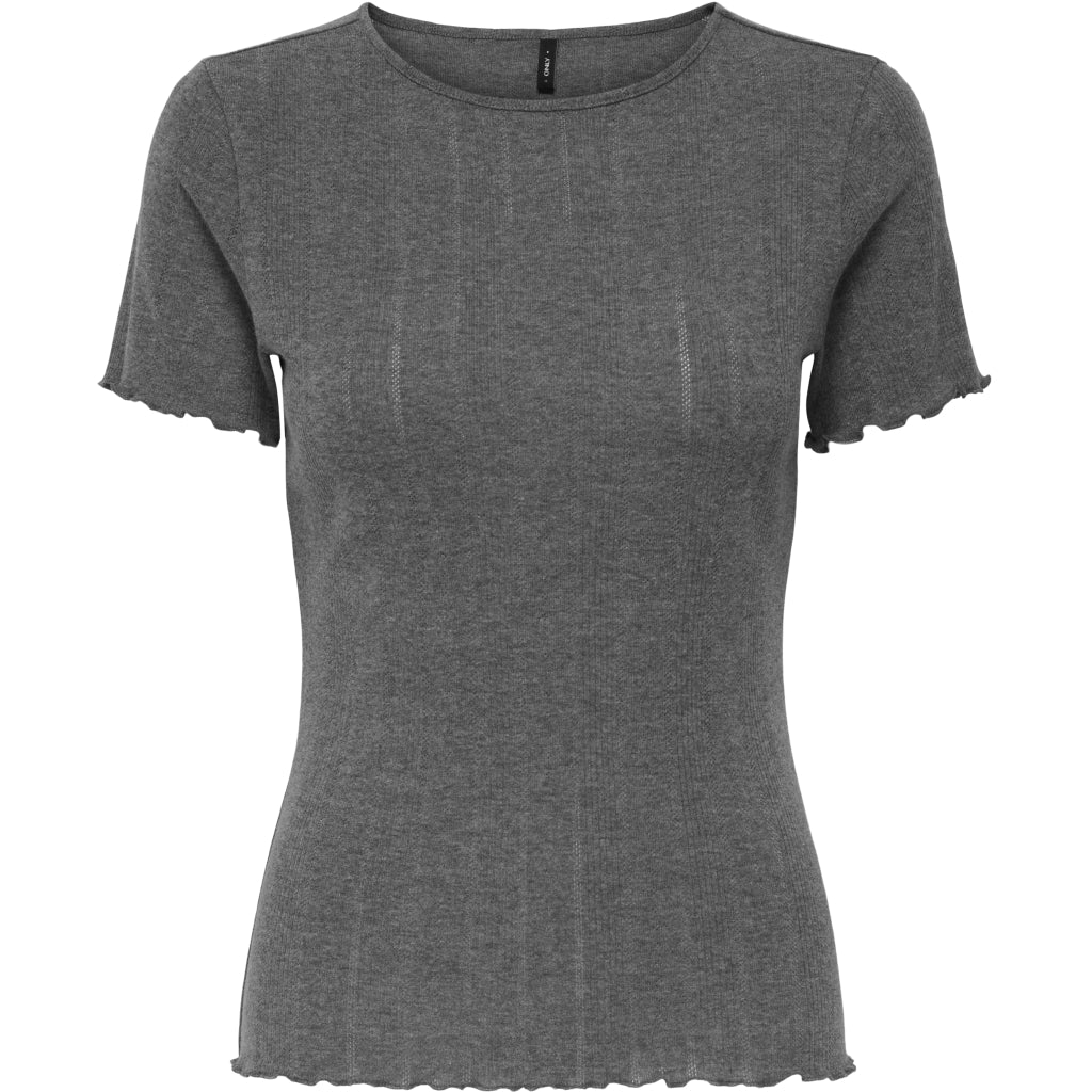 ONLY dame top ONLTENNA - Dark grey melange