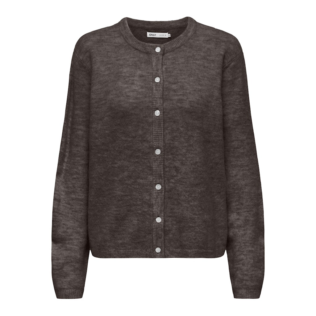 Only dame strik cardigan ONLSIMONI - Coffee Bean