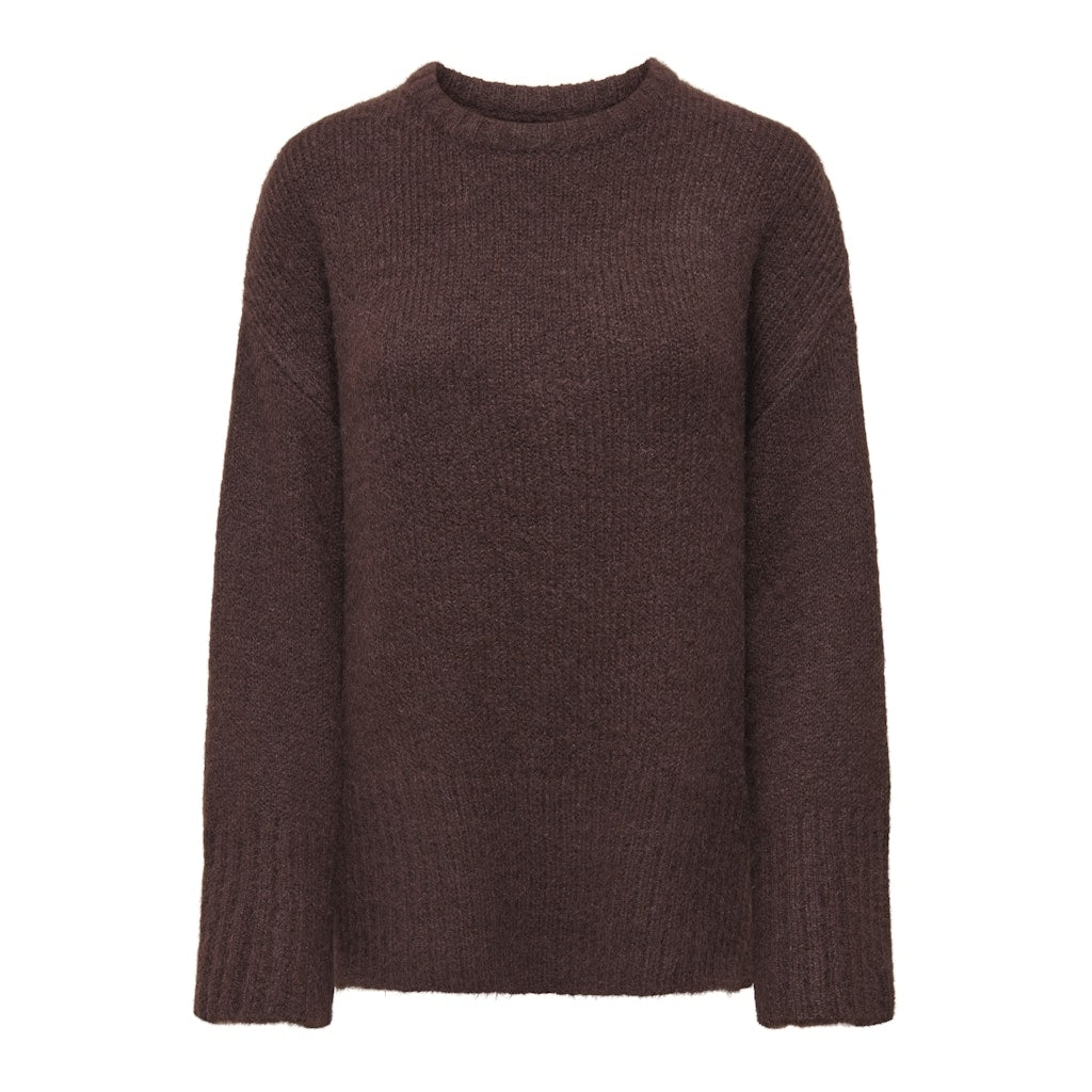 Only dame strik trøje ONLMAGGIE - Seal Brown Only dame strik trøje ONLMAGGIE - Seal Brown