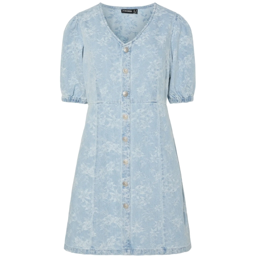 PIECES DAME DENIMKJOLE PCFELINE - Light Blue Denim PIECES DAME DENIMKJOLE PCFELINE - Light Blue Denim