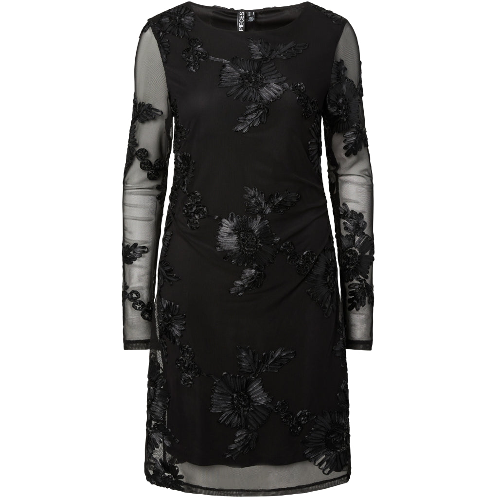 PIECES Dame Kjole PCOffia - Black black satin band