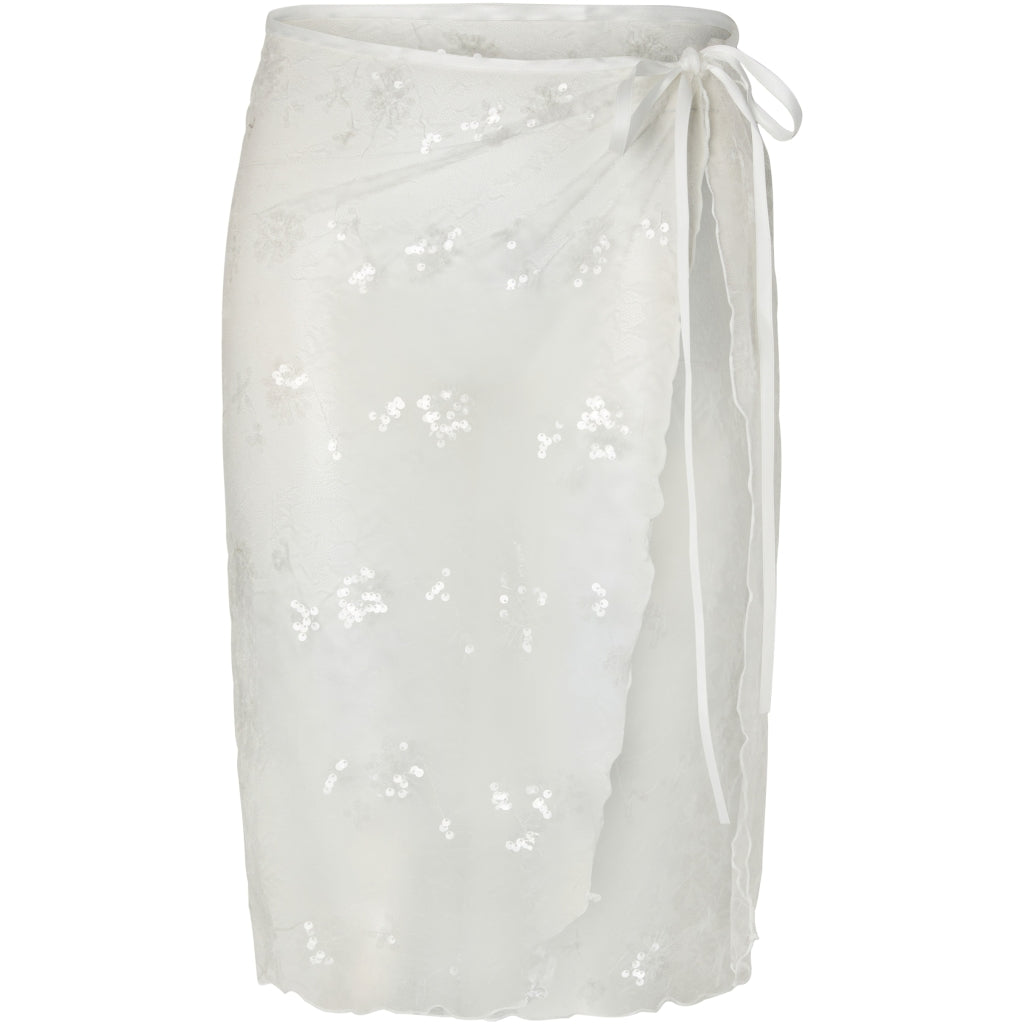 PIECES Dame Nederdel PCNatasja - Bright White