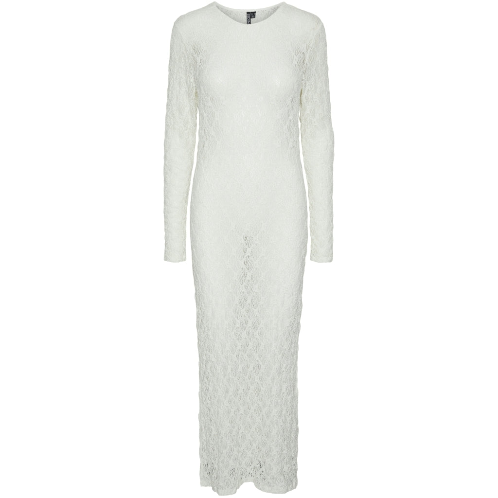 PIECES X DITTE ESTRUP X CILLE FJORD PCGAYA LACE DRESS - Cloud Dancer
