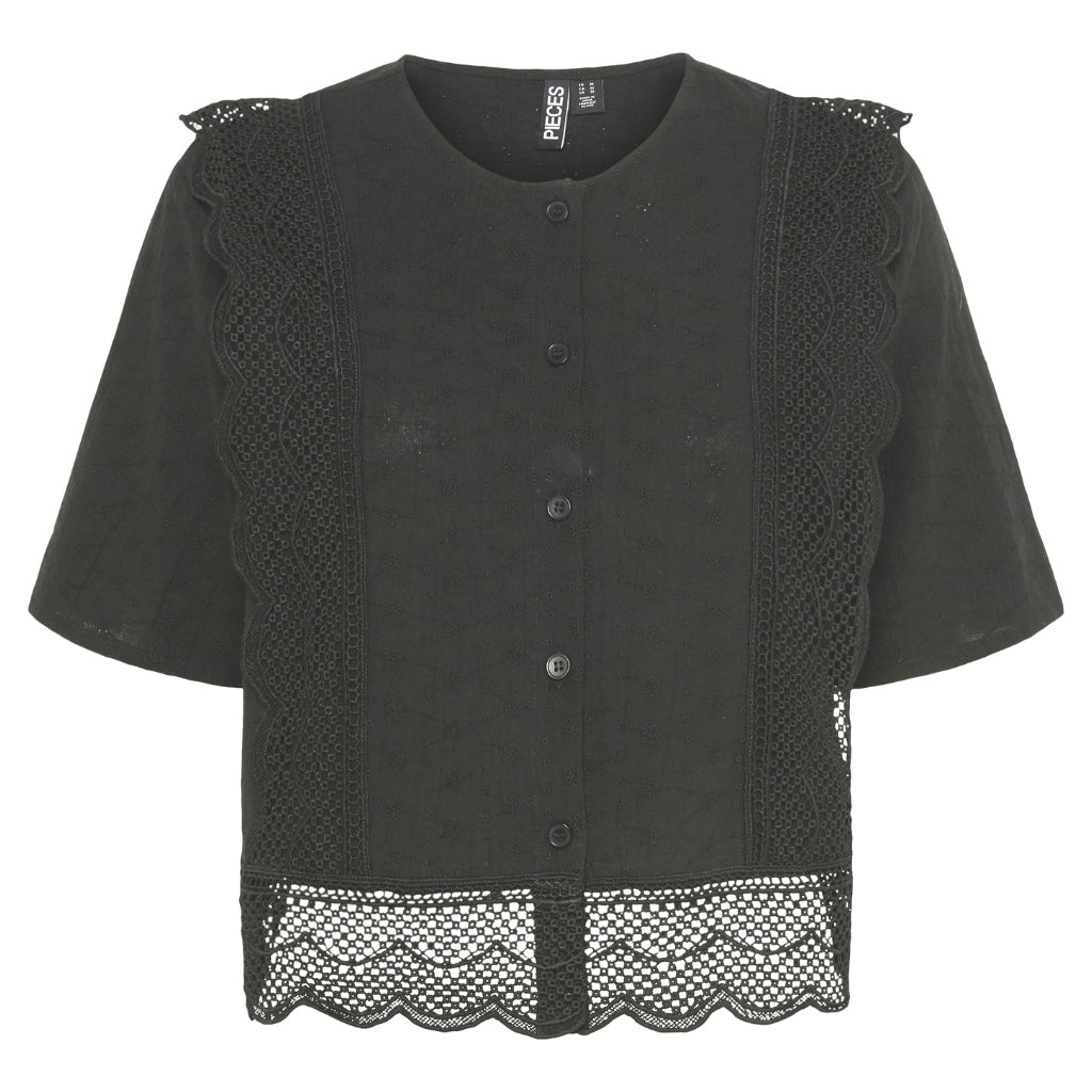PIECES dame bluse PCSIMINA - Black