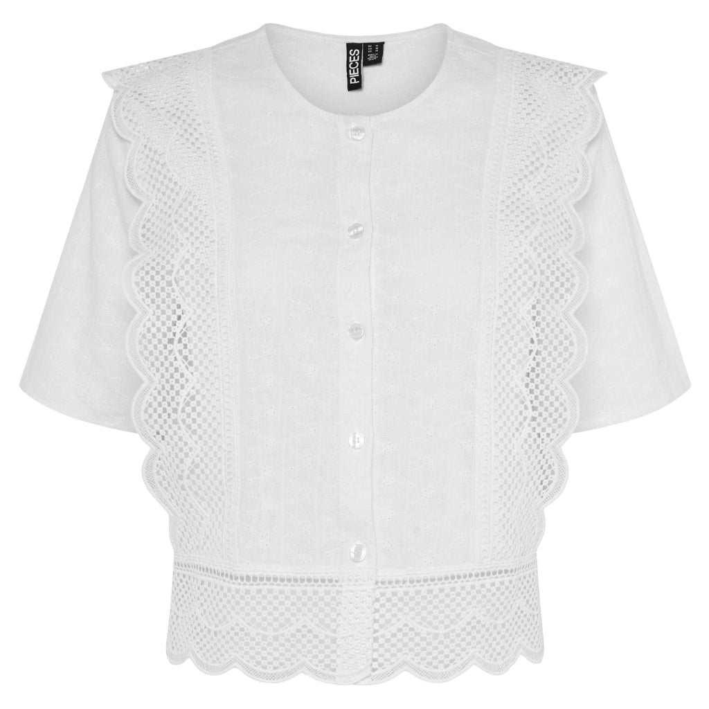 PIECES dame bluse PCSIMINA - Cloud Dancer