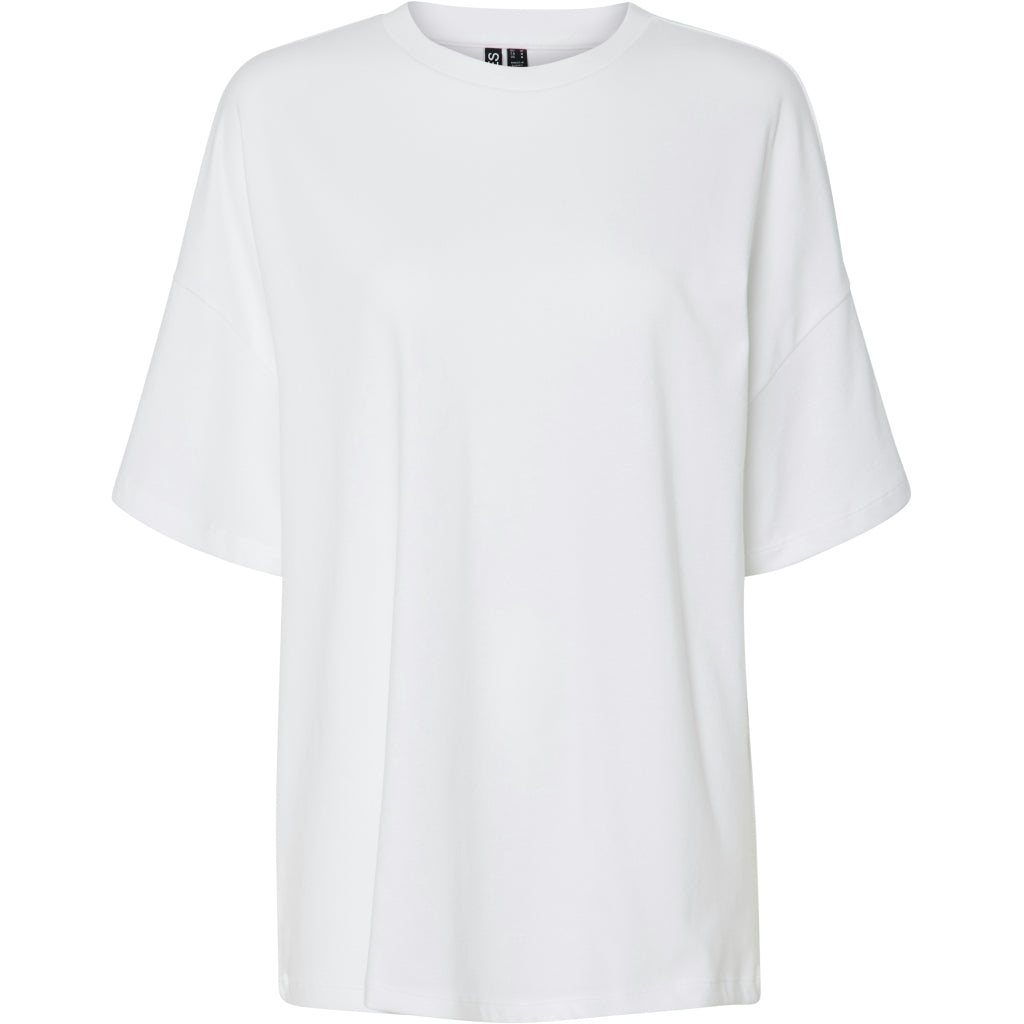 PIECES dame t-shirt PCAUNA - Bright White