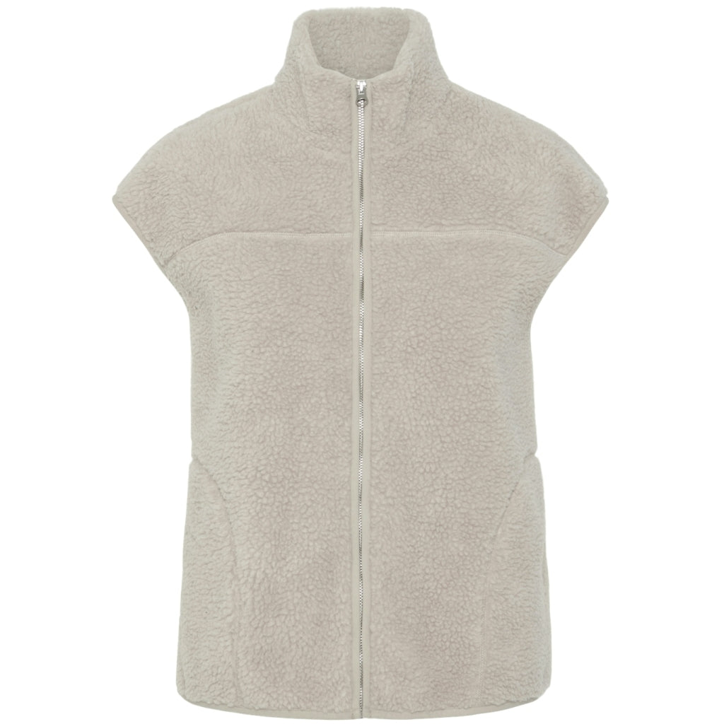 PIECES dame vest PCSADIA - Silver Gray