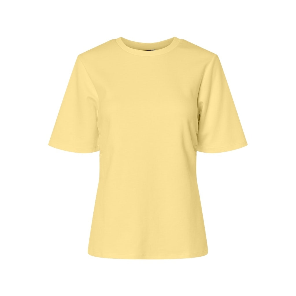 Pieces dame tee PCSKYLAR - pale banana