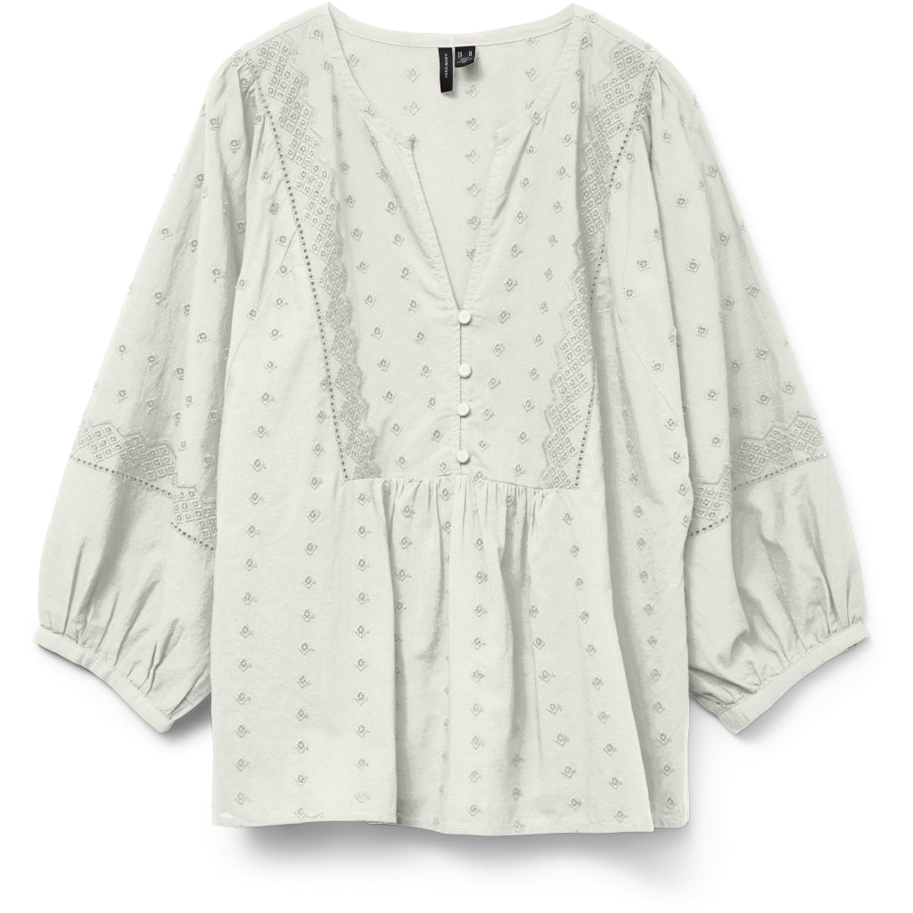 VERO MODA DAME BLUSE VMSOFIE - Snow white