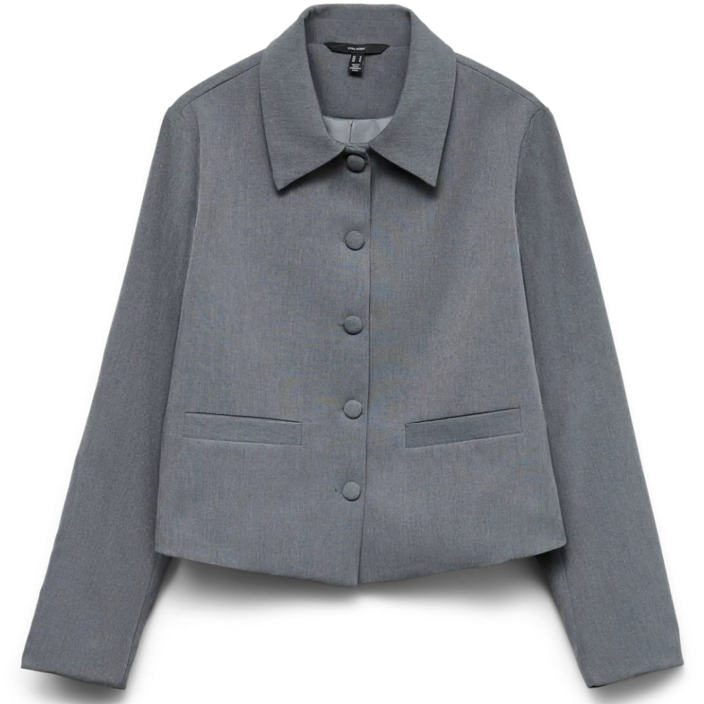 VERO MODA DAME JAKKE VMRONJA - Dark grey melange