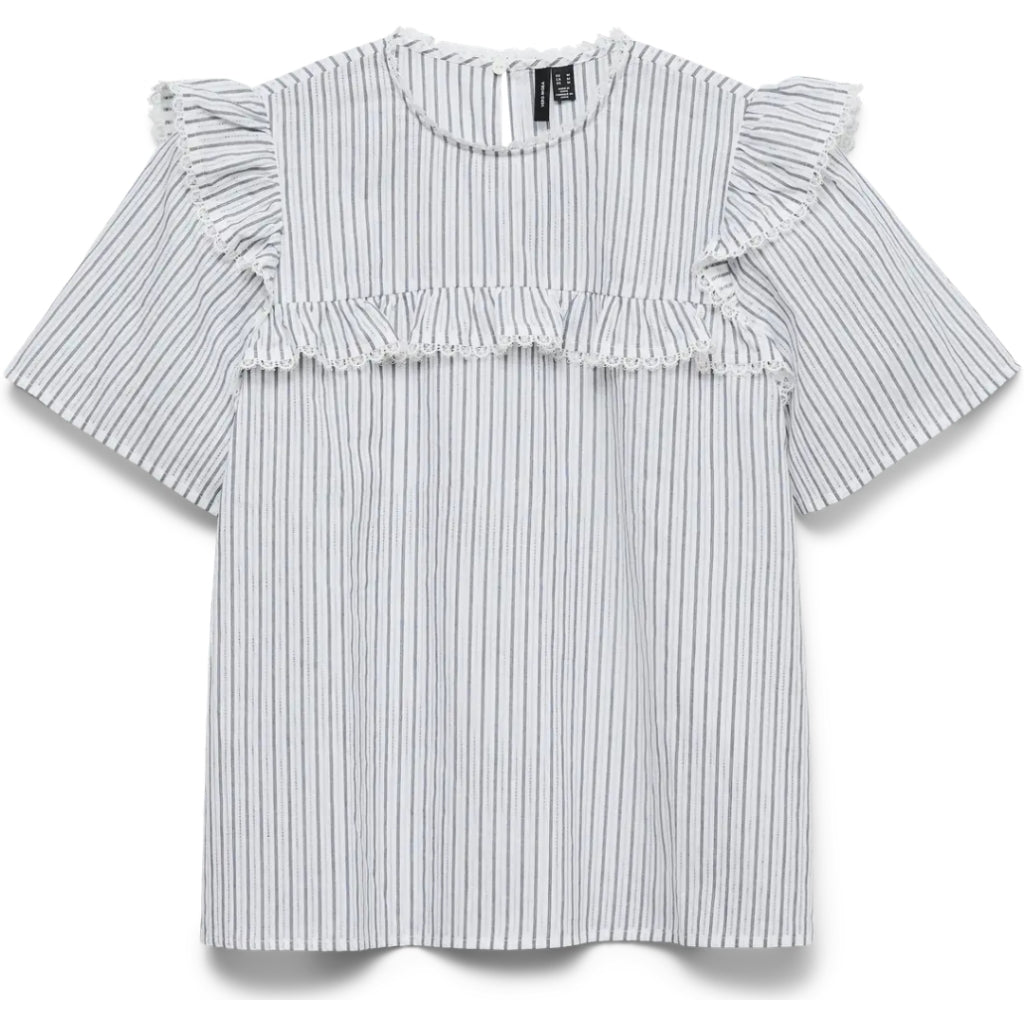 VERO MODA DAME TOP VMBELL - Snow White Black