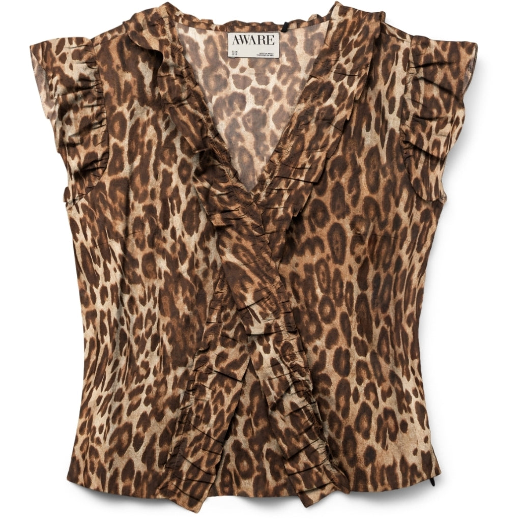 VERO MODA DAME TOP VMROXANNE - ermine nila print