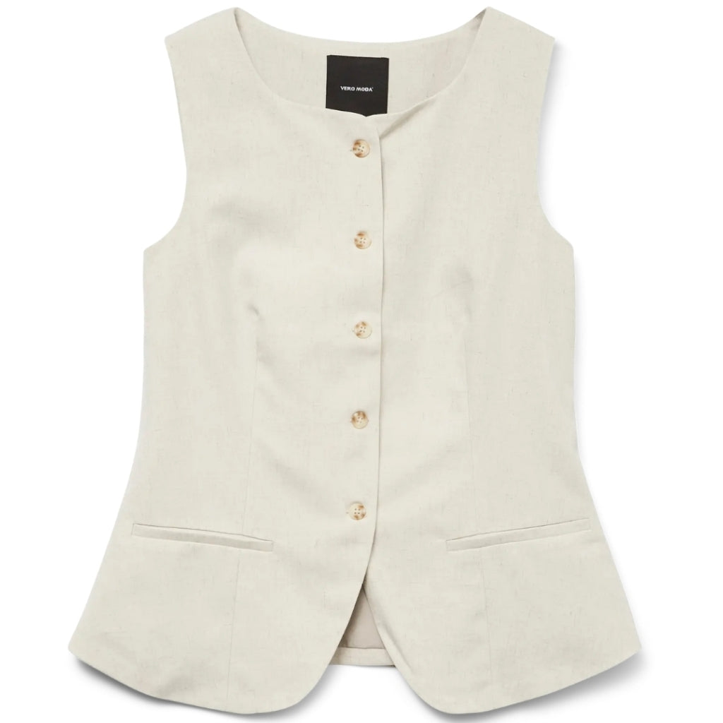VERO MODA DAME VEST VMMIKELA - Birch Melange
