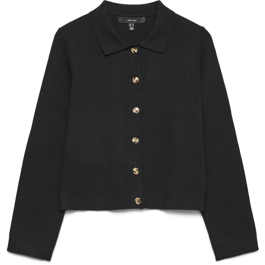 VERO MODA Dame Cardigan VMRiley - Black Solid VERO MODA Dame Cardigan VMRiley - Black Solid