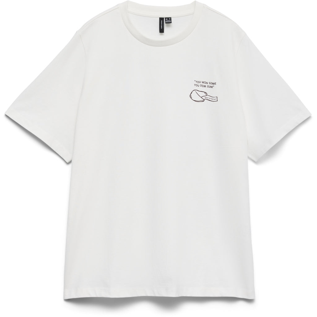 VERO MODA Dame Top VMLilje - Snow White Dumpling VERO MODA Dame Top VMLilje - Snow White Dumpling