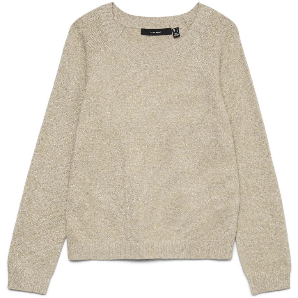 VERO MODA Dame Trøje VMDoffyshine - Silver Mink Gold Lurex