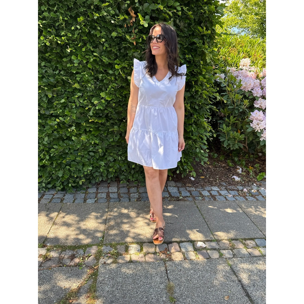 VERO MODA dame kjole VMFANNI - Bright White VERO MODA dame kjole VMFANNI - Bright White