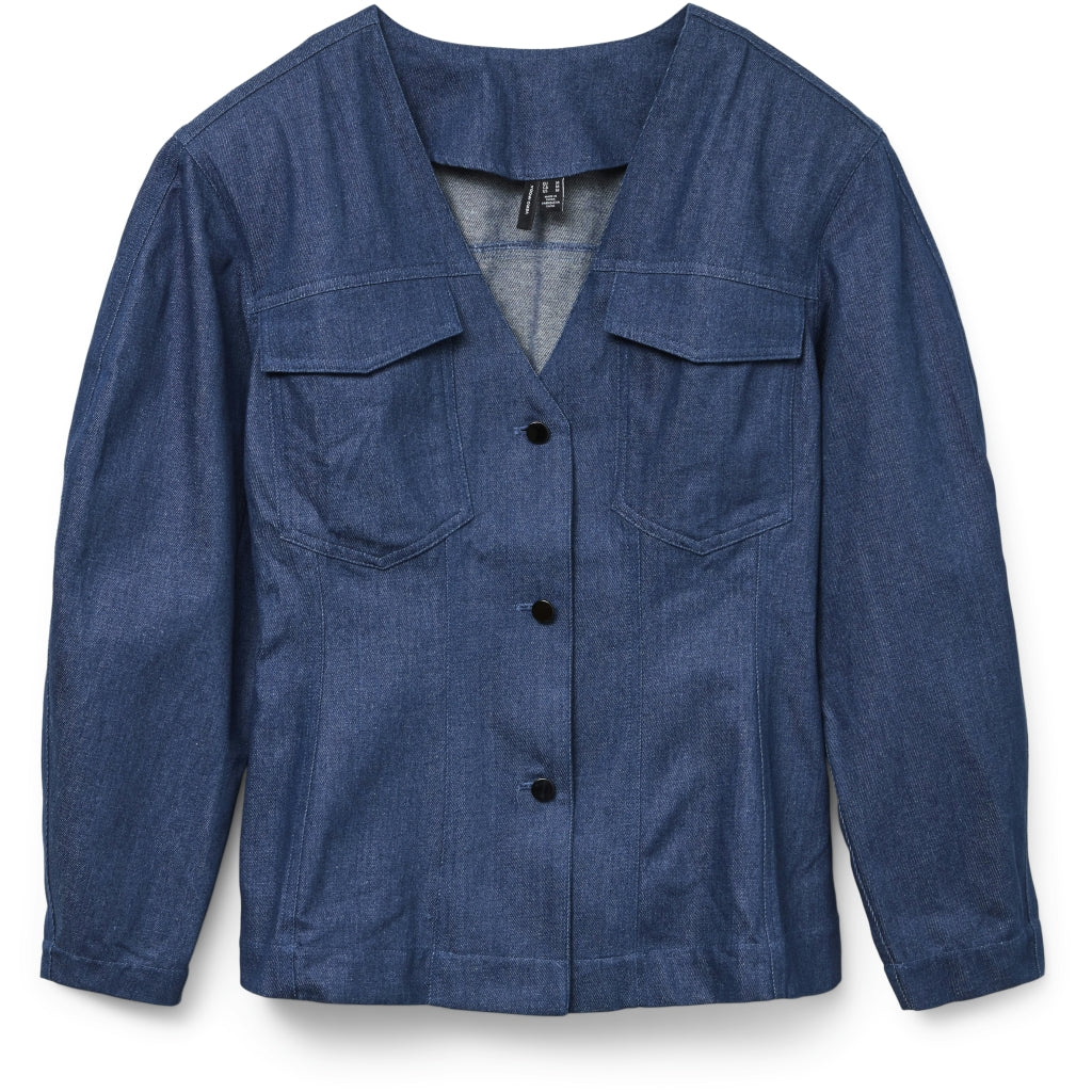 VERO MODA dame skjorte VMCARLA - Blue Indigo