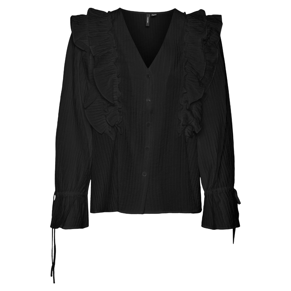 VERO MODA dame skjorte VMKAUSA - Black
