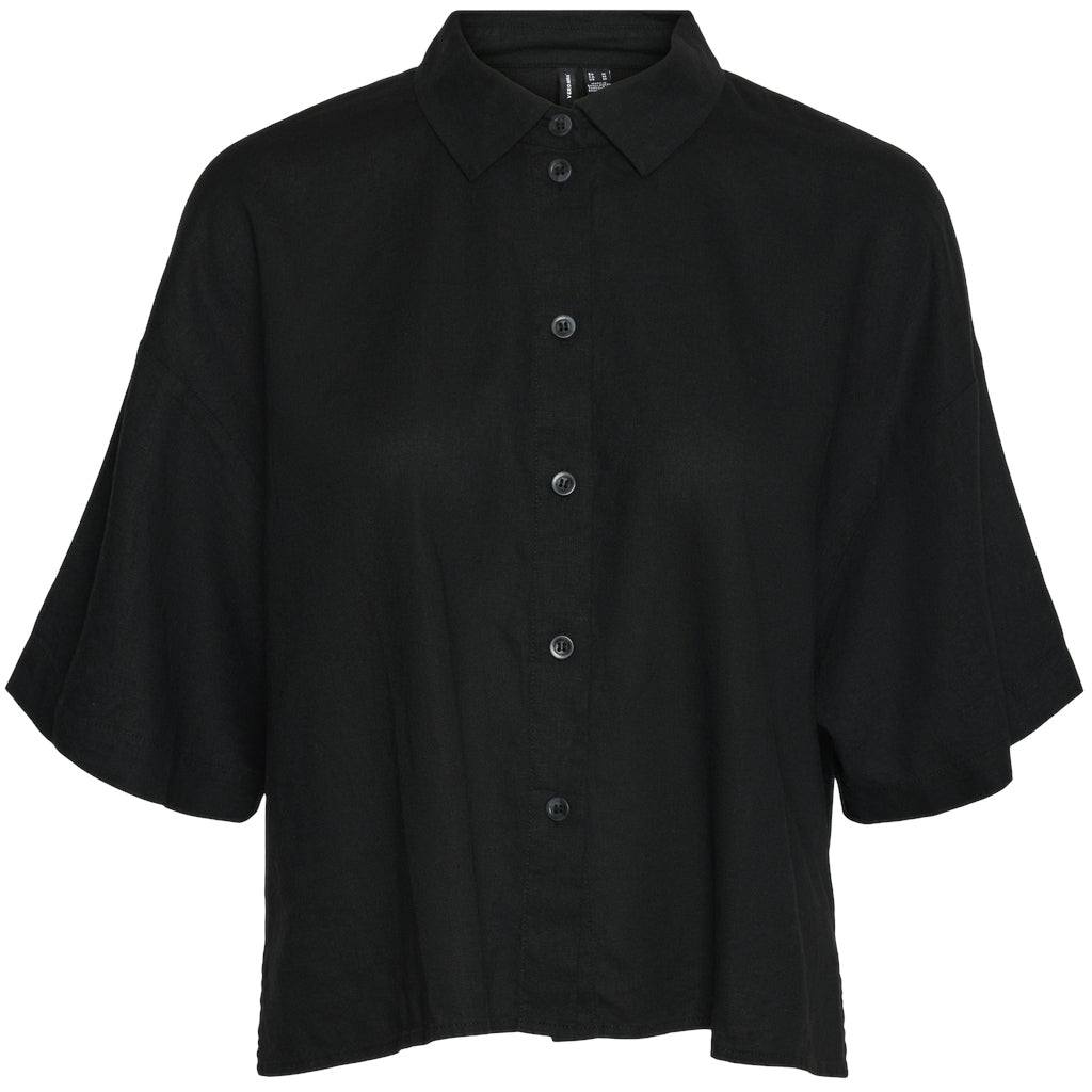 VERO MODA dame skjorte VMLINN - Black VERO MODA dame skjorte VMLINN - Black
