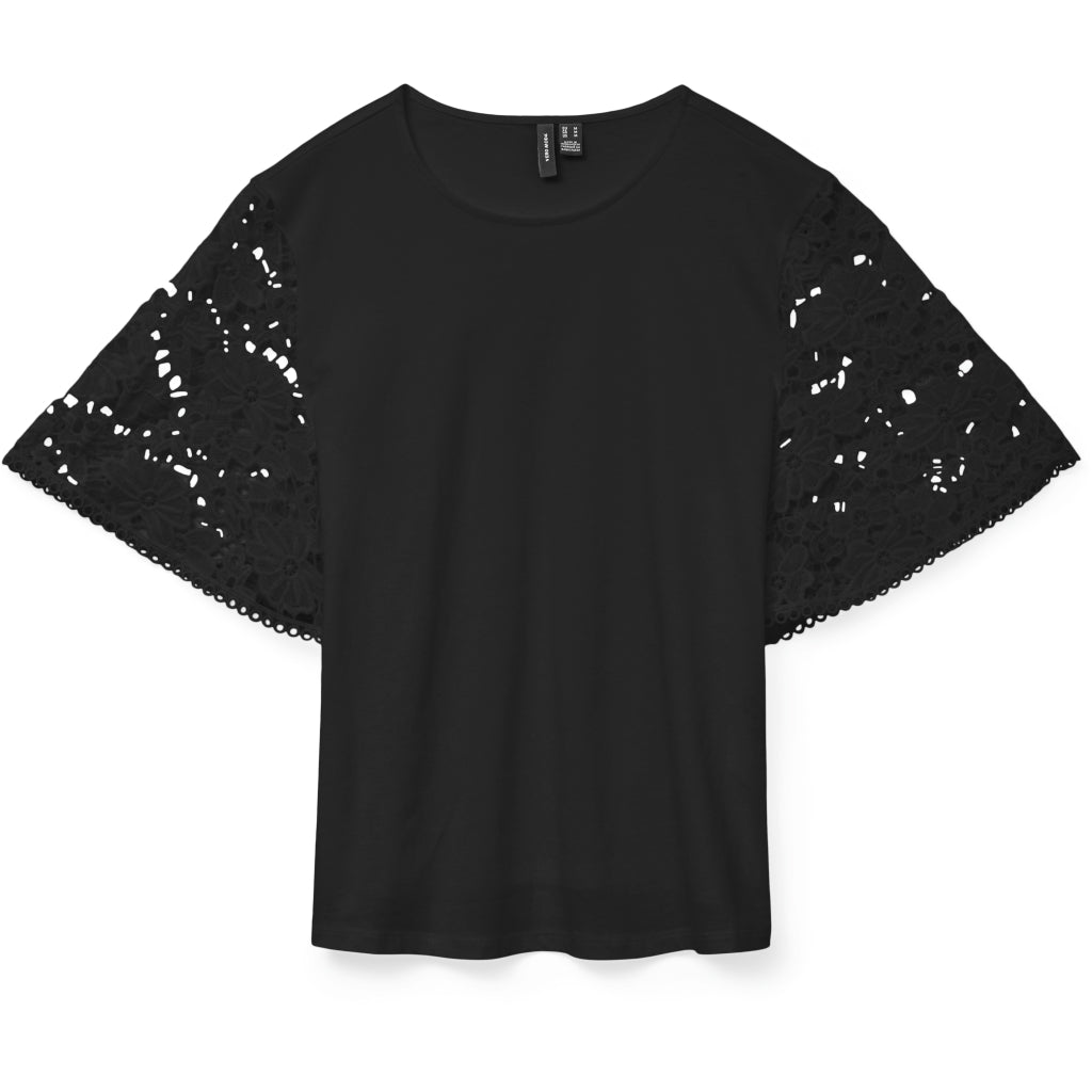 VERO MODA dame top VMPANNA - Black VERO MODA dame top VMPANNA - Black