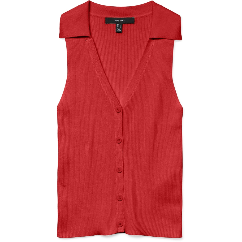 VERO MODA dame top VMWILLOW - Fiery Red