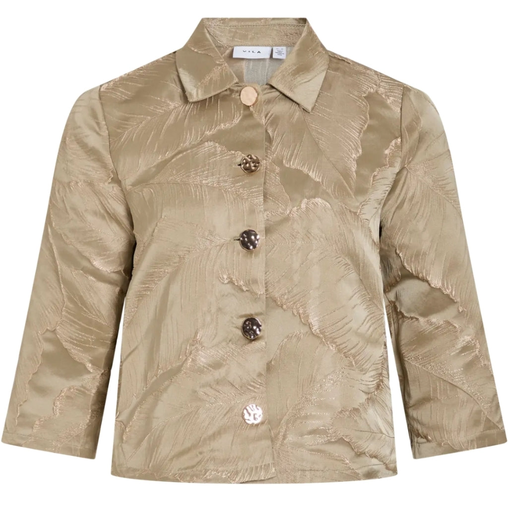 VILA DAME BLAZER VIISABELLE - Elm Jacquard