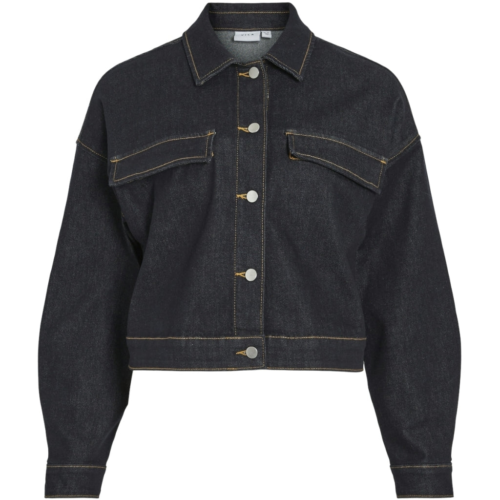 VILA dame jakke VIMENSINA - Dark Blue Denim