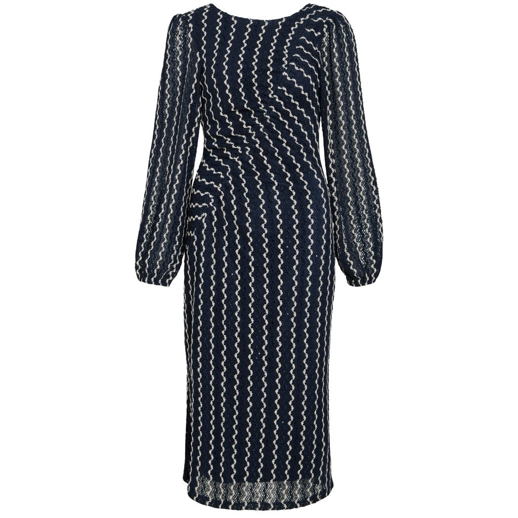 VILA dame kjole VIELLEN - Navy Blazer Birch