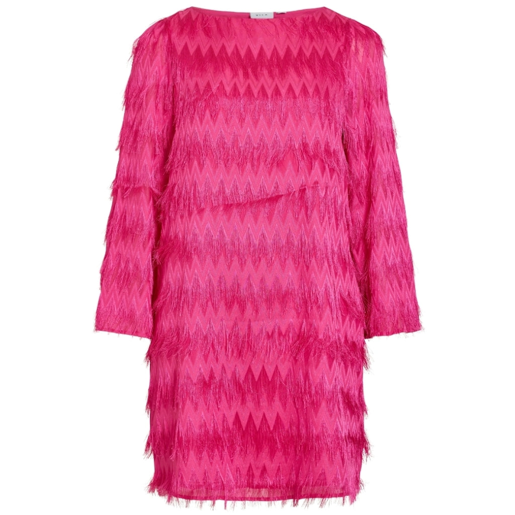 VILA dame kjole VINELLI - Raspberry Rose
