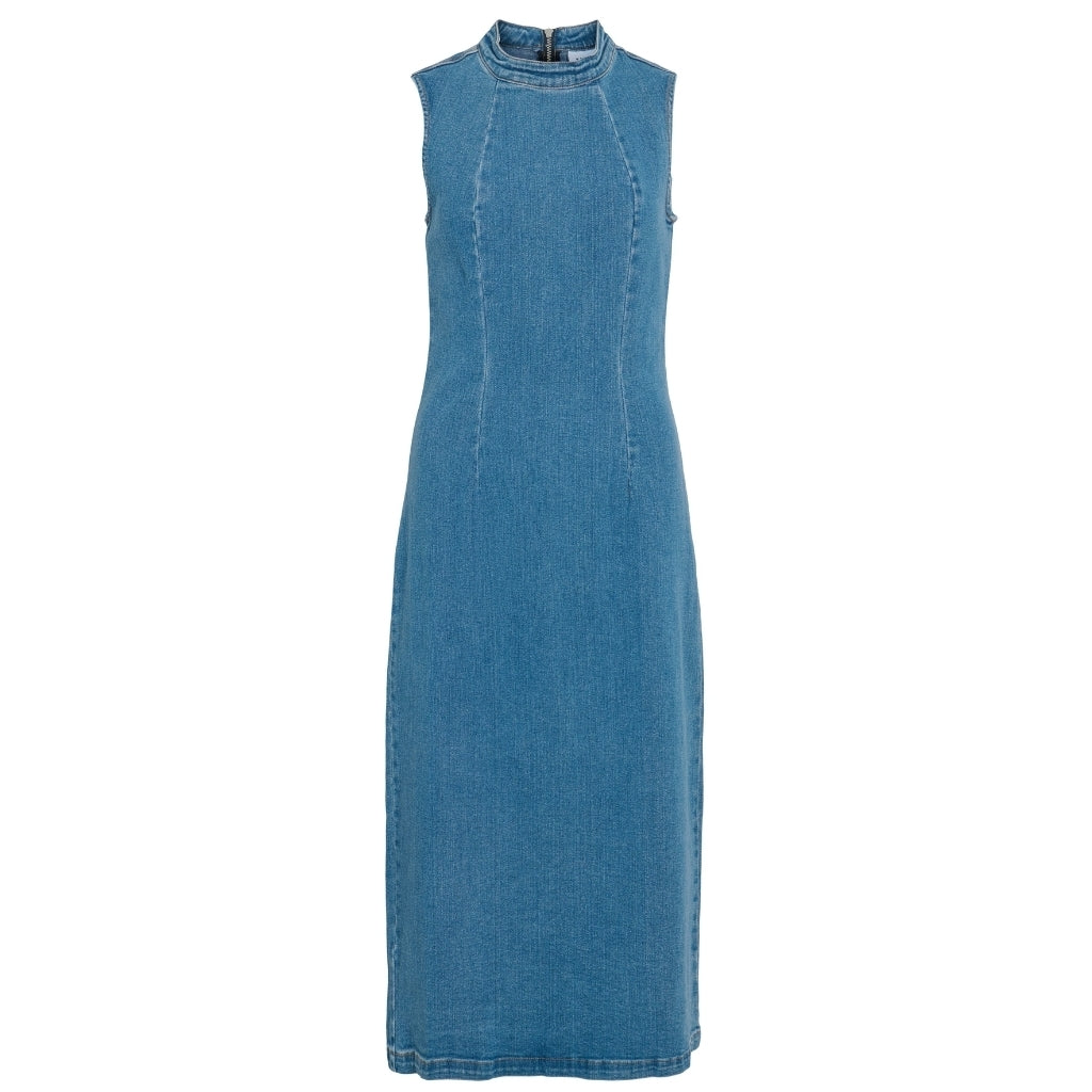 VILA dame kjole VIWINONA - Medium blue denim