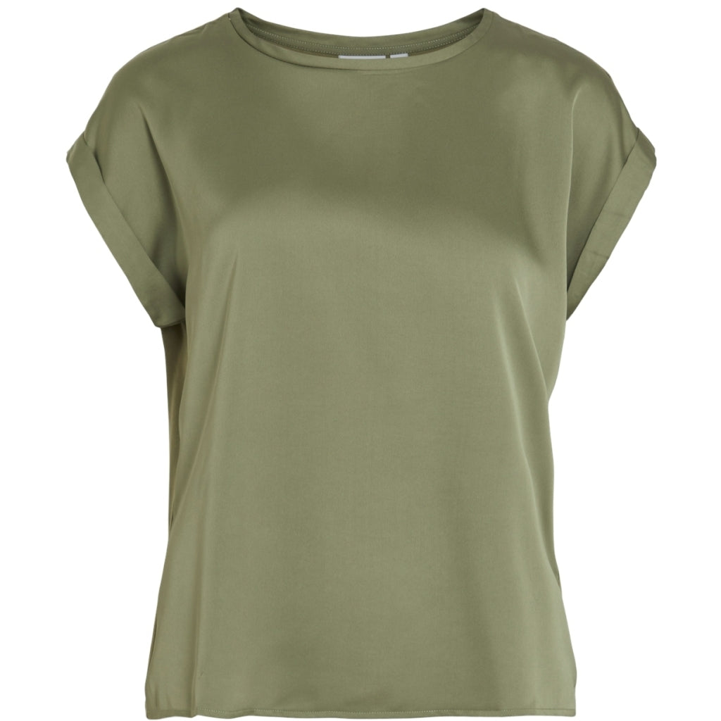 VILA dame top VIELLETTE - Oil Green VILA dame top VIELLETTE - Oil Green