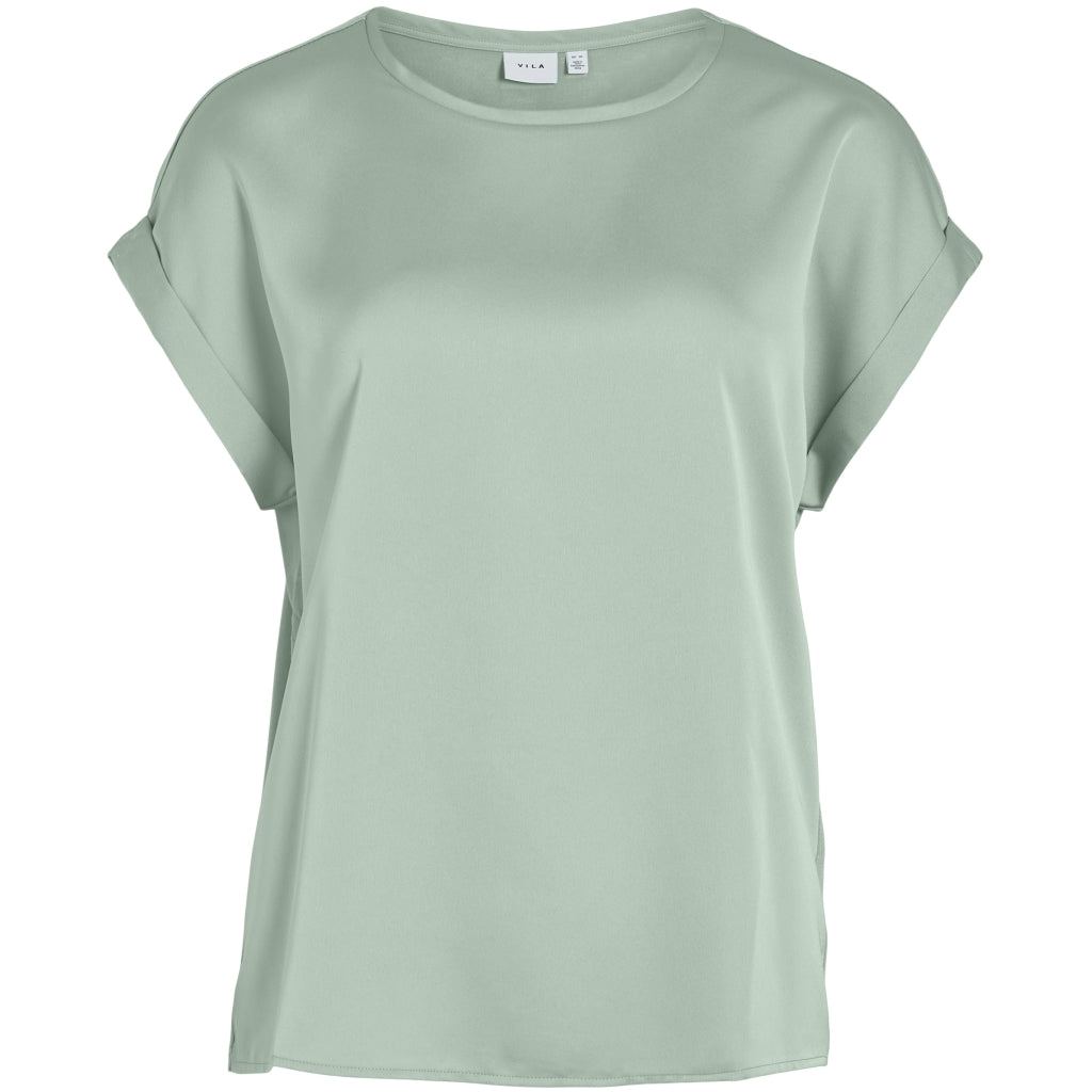 VILA dame top VIELLETTE - Silt Green