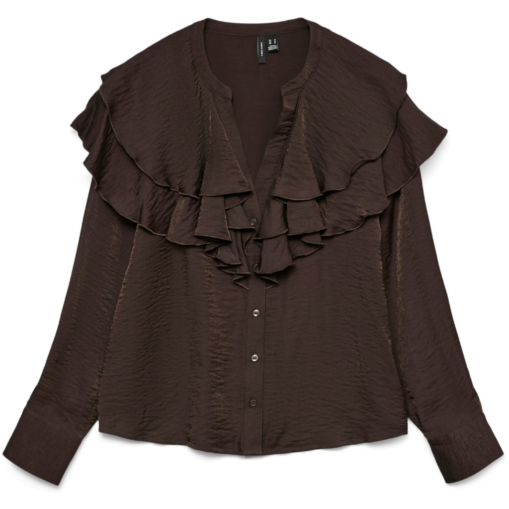 Vero Moda dame bluse VMLIZZI - Chocolate Torte