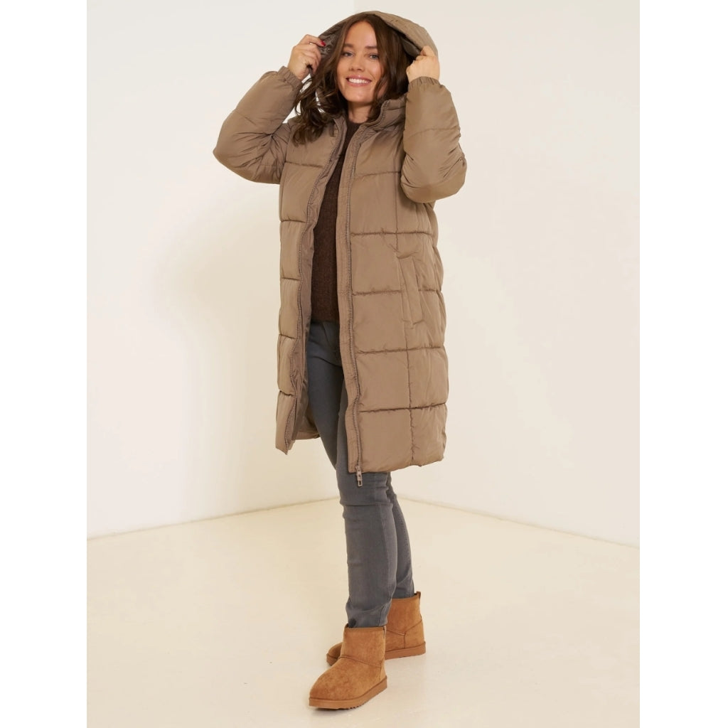 Vero Moda dame jakke VMMILLAS - Fossil Vero Moda dame jakke VMMILLAS - Fossil