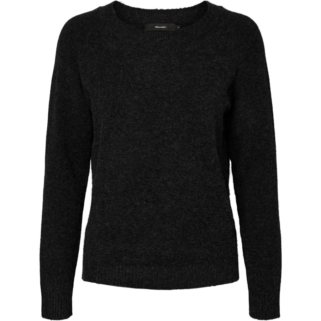 Vero Moda dame strik VMDOFFY - Black Melange Vero Moda dame strik VMDOFFY - Black Melange