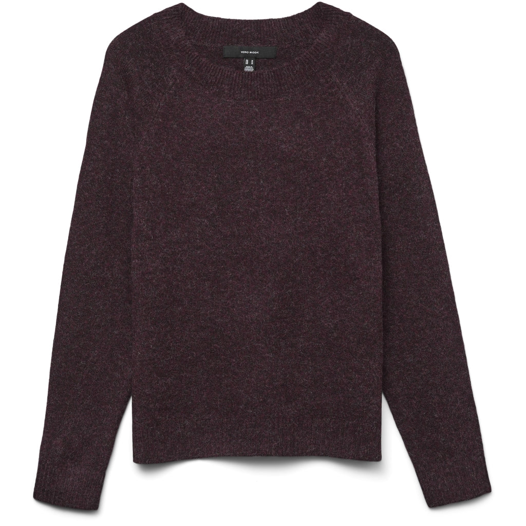 Vero Moda dame strik VMDOFFY - Chocolate Torte Detail:W. BLACK MELANGE