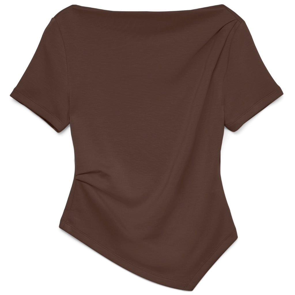 Vero Moda dame top VMMILLE - Shaved Chocolate Vero Moda dame top VMMILLE - Shaved Chocolate