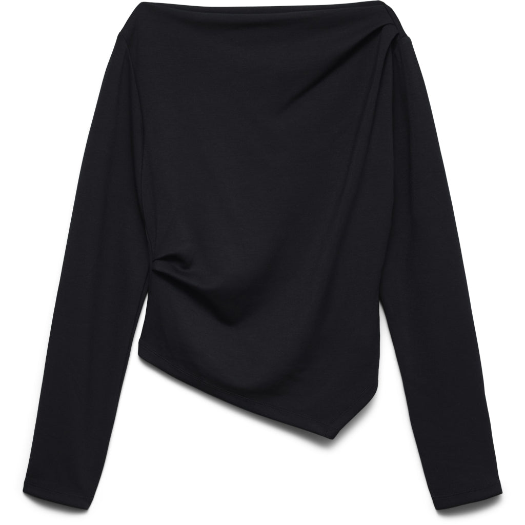 Vero moda dame bluse VMMILLE - Black Vero moda dame bluse VMMILLE - Black